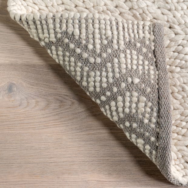 Cozy Wools Veronica Wool Braided Off White Rug