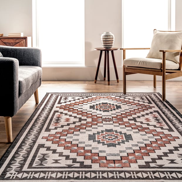 Gorgona Nadia Muted Medallion Beige Rug