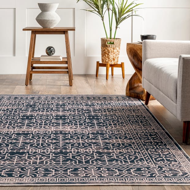 Rayne Soft Navy Tufted Rug