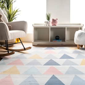 Multicolor sales nursery rug