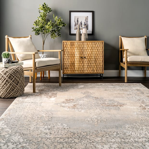 Gorgona Nadia Muted Medallion Beige Rug