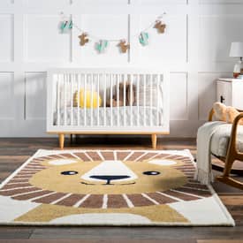 Kids lion hot sale rug