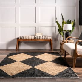 Charcoal Nala Oversize Diamond Area Rug