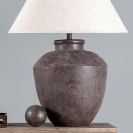 resin table lamp gray