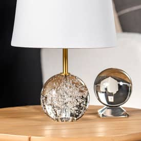 Glass ball table store lamp