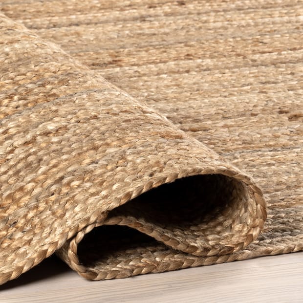Plain Braided Jute Oval Rug. Fully biodegradable rugs - Rugsite