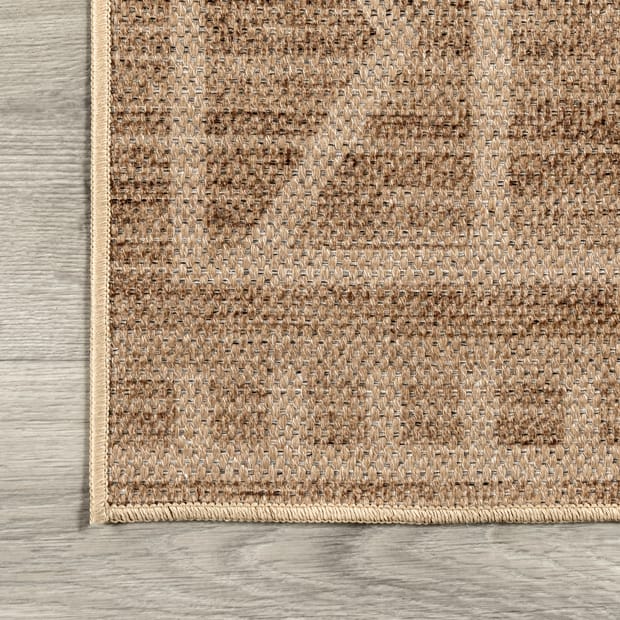 Supreme Woven Straw Rug In Neutrals