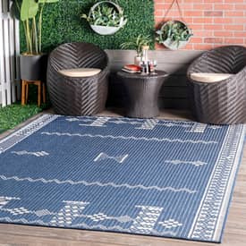 Navy outdoor deals rug