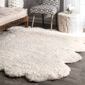 imitation sheepskin rug