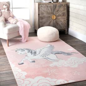 Pink rug 2024 kids room