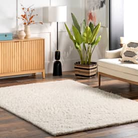 Wool on sale shag rug