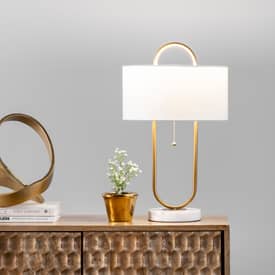 gold hoop table lamp