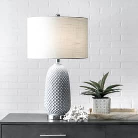 pineapple textured table lamp