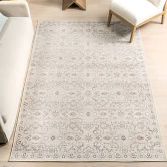 Lillie Classic Floral Washable Rug secondary image