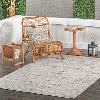 12' x 15' 5" Zelly Medallion Washable Indoor/Outdoor Rug secondary image