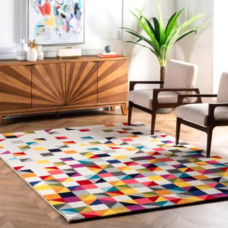 Photos - Area Rug Multicolor Triangle Mosaic 5' x 8' rug Multicolor 200ECCR16A-508