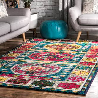 Multi Albina Amuletic Aztec rug