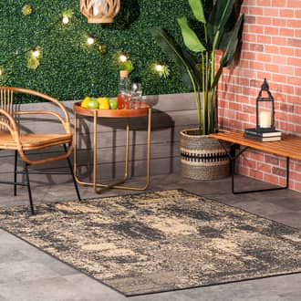 Charcoal Tucana Abstract Indoor/Outdoor rug