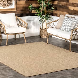 3' 6" x 5' Sandra Solid Transitional Indoor/Outdoor Rug secondary image