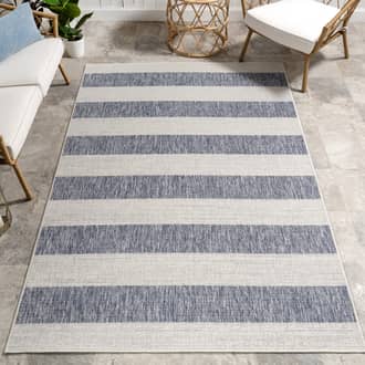 6' 7" x 9' Ariah Wide Stripes Indoor/Outdoor Rug secondary image