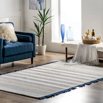 Blue Ebb Lenox Wool Striped rug