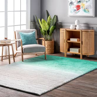 Photos - Area Rug Turquoise Ombre Shag 4' x 6' rug Turquoise 200HJOS02A-406
