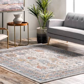 Beige Gorgona Bordered Paisley rug