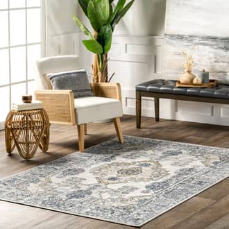 Beige Levant Ruthanna Washable Medallion rug