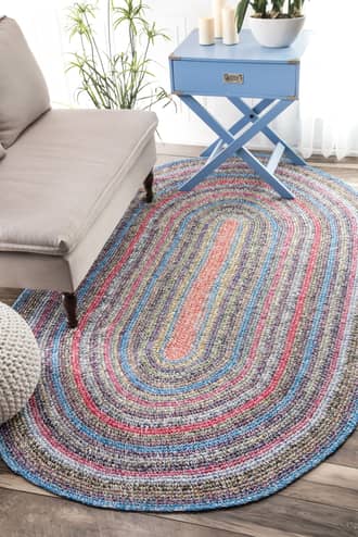 Multi Chindi Braided Rings rug