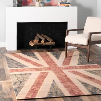 Blue Maui Union Jack Flag rug