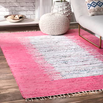 Pink Monaco Turin Cotton Flatweave rug