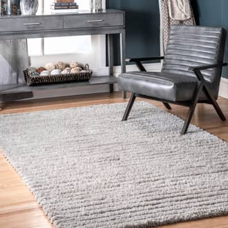 Gray Vallee Soft Shaggy Stripes rug - Casuals Rectangle 5' x 8'