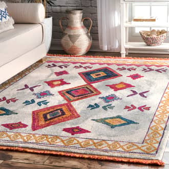 Multi Pergamon Maypole Diamonds rug