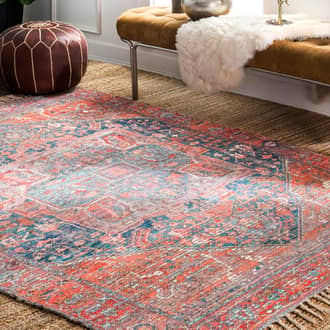 Multi Botaniq Crested Medallion rug - Traditional Rectangle 5' x 8'