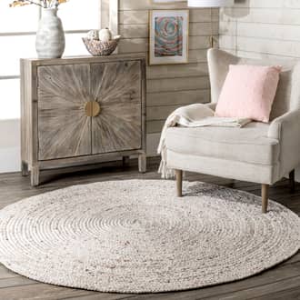 Pink Eddy Striped Braided Flatweave rug