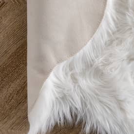 Fake discount sheepskin blanket