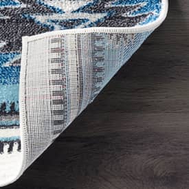 Bosphorus Navajo Border Aqua Rug