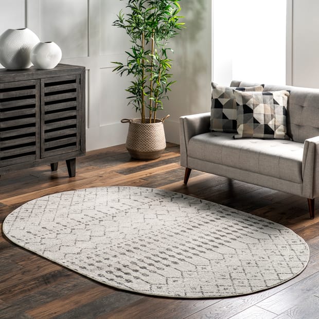 Lahome Moroccan Trellis Area Rug - 2x3 Small Throw Rugs for Kitchen Sink  Washable Rugs for Bedroom, Checkered Soft Non Slip Bathroom Rug for Living