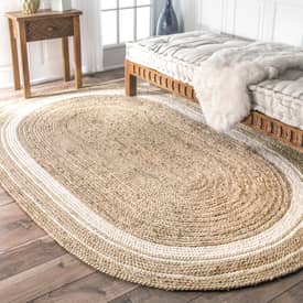 White on sale jute rug