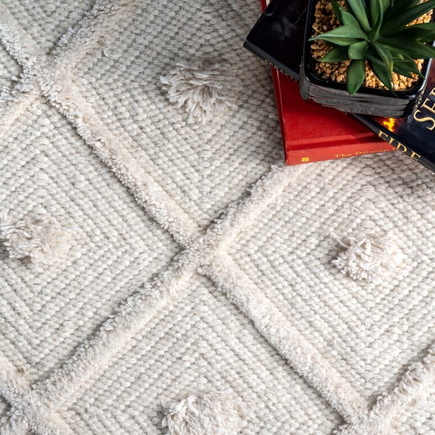 Linen Cotton Knit Rug Tapetes Ethnic Style Carpet Tassel Small Rug