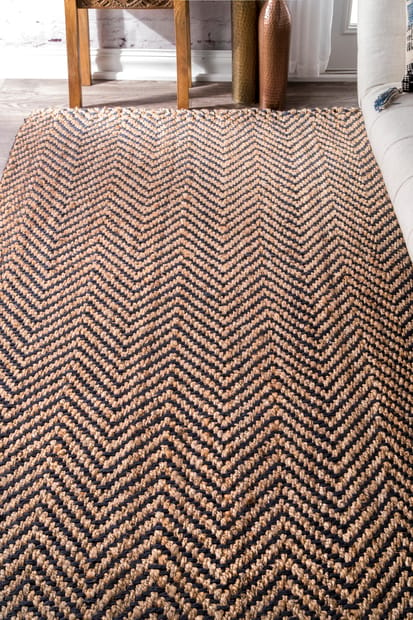 La Visage Distressed Rug, Chevron-Pattern Rug