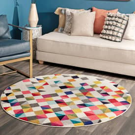 Albina Triangle Mosaic Multicolor Rug