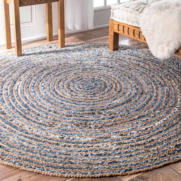 Extra Large 6 Feet Round Rugs for Living Room, Hand-braided Jute Bedroom  Round Rugs 4 Ft, Dining Room Rugs, Entryways Rugs, Patio Area Rugs 
