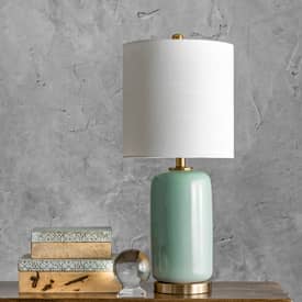 ceramic table lamp green