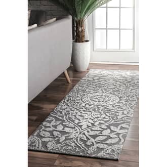 Gray Terrace Raised Medallion rug