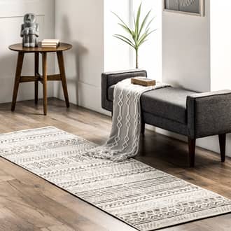 Light Gray Koko Emma Banded Geometric rug