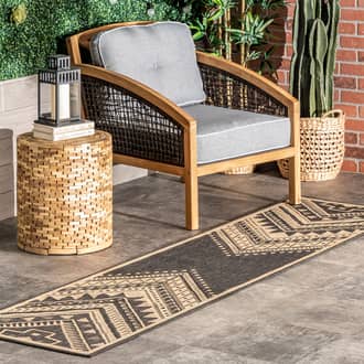 Charcoal Tucana Aztec Prism Indoor/Outdoor rug