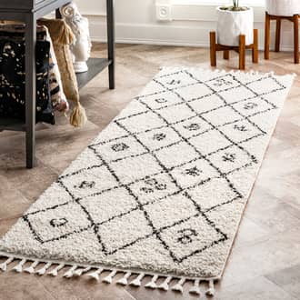 Off White Temara Moroccan Shag rug