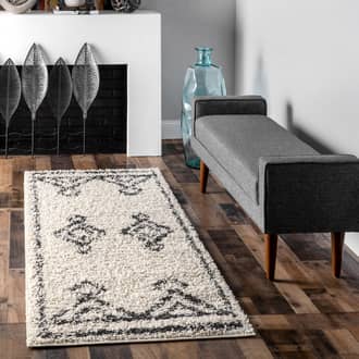 Off White Temara Diamond Drop Moroccan rug