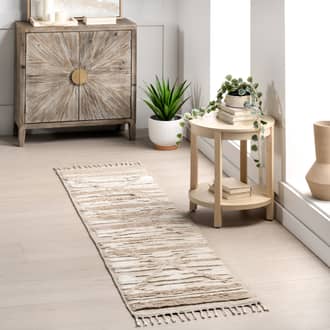 Beige Arvin Olano x Bing Shag rug